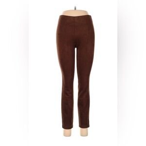 Brown suede leggings